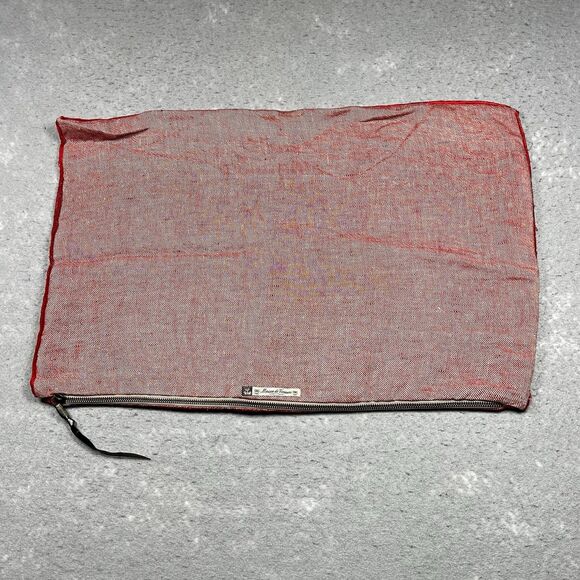 Maison De Vacances Vice Versa Pillow Cover Red Linen France *Cover ONLY - Picture 1 of 9